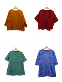 GS Assorted Plain, Printed Blouses, Jacket, Tunic - Size 12/14 to 16/18