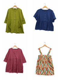GS Assorted Plain, Printed Tops and Tunics - Size 12/14