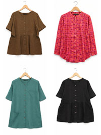 GS Assorted Plain, Printed Tops and Tunics - Size 12/14