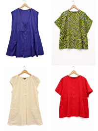 GS Assorted Plain, Printed Tops and Tunics - Size 12/14 to 20