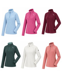 ASSORTED Mini Rib Micro Fleece Montes Half Zip Top - Size 8 to 16