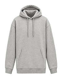 GREY Cotton Blend Hooded Sweatshirt - Size S to L