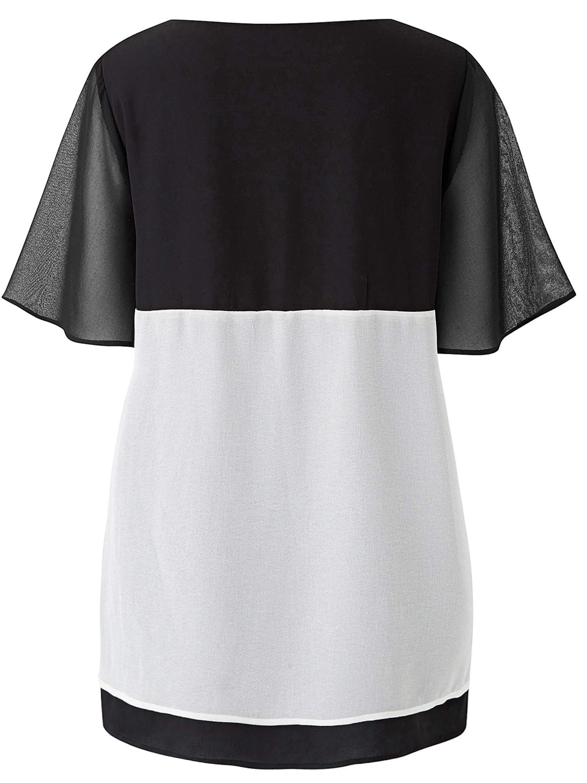 Tier Shell Together BLACK Tiered Shell Top - Size 10 to 16