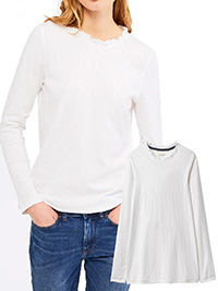 WS WHITE Effie Slub Jersey Tee - Size 6 to 12