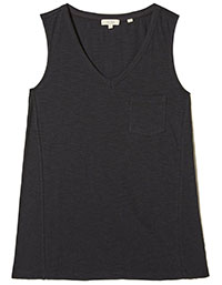 FF BLACK Soft Cotton Modal Vernie Tank Top - Plus Size 18 to 20