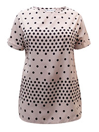 PINK Printed Longline Boxy Top - Plus Size 14 to 22