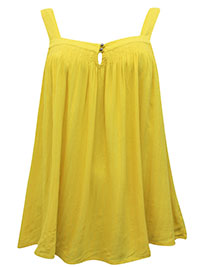 MUSTARD Sleeveless Textured Swing Cami Top - Size 10 to 18