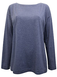 J.Jill BLUE Luxe Supima Forward Seam Top - Size 8 to 18 (US XS to XL)