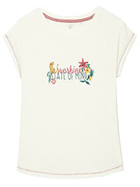 FF IVORY Sunshine State Of Mind Graphic T-Shirt - Plus Size 12 to 22