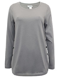 GREY Modal Blend Button Side Top - Size 10 to 26