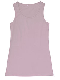 FF DUSKY-PINK Cotton Rich Tisbury Vest Top - Size 12 to 14
