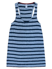 FF TEAL Striped Jersey Athleisure Paula Racer Vest - Size S to M