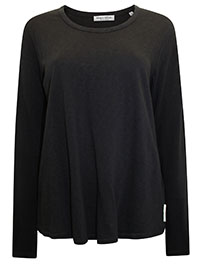 MoP BLACK Pure Cotton Long Sleeve T-Shirt - Size 10 to 14 (S to L)