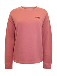 SALMON Organic Cotton Graphic Print Sweatshirt - Size 10 to 16/18 (S to XL)