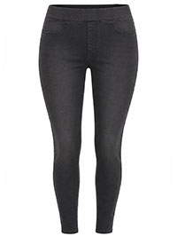 CHARCOAL High Waisted Slim Fit Jeggings Size 8 to 22