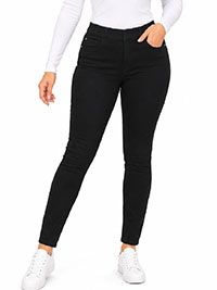 BLACK Erin High Waist Skinny Jeggings - Size 10 to 22