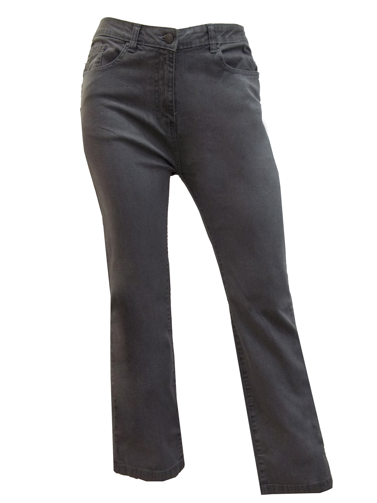 GREY Cotton Rich Sculpt Slim Bootleg Jeans - Size 10 to 26