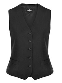 BLACK Curve 5-Button Lined Waistcoat - Plus Size 20 to 26