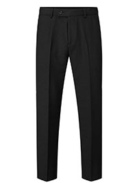 BLACK Mens Poly Flat Front Trousers UN-Finished 36in - Waist Size 30 to 46